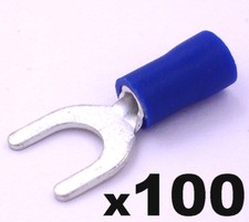 100 x blau isoliert Gabel /
